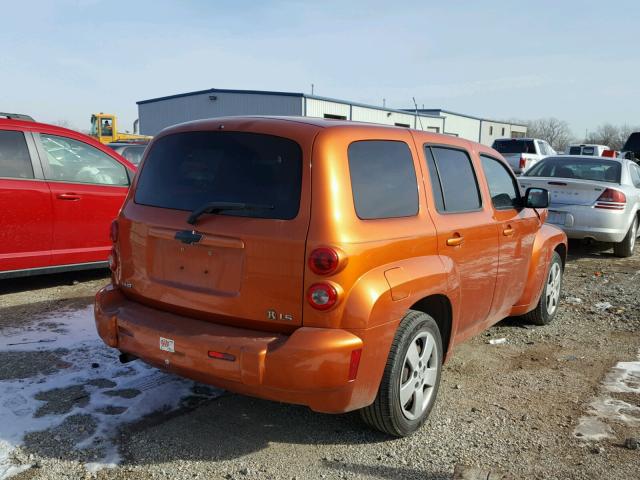 3GNDA13D98S552448 - 2008 CHEVROLET HHR LS ORANGE photo 4