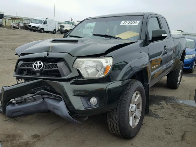 5TFTU4GN1CX027827 - 2012 TOYOTA TACOMA PRE GREEN photo 2