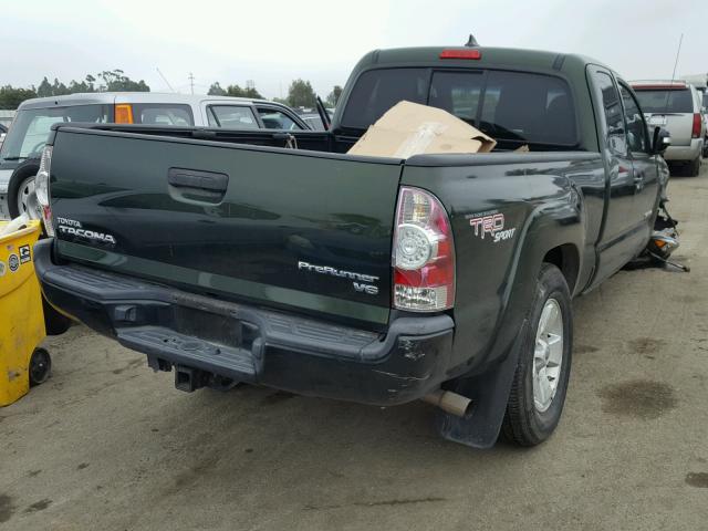 5TFTU4GN1CX027827 - 2012 TOYOTA TACOMA PRE GREEN photo 4