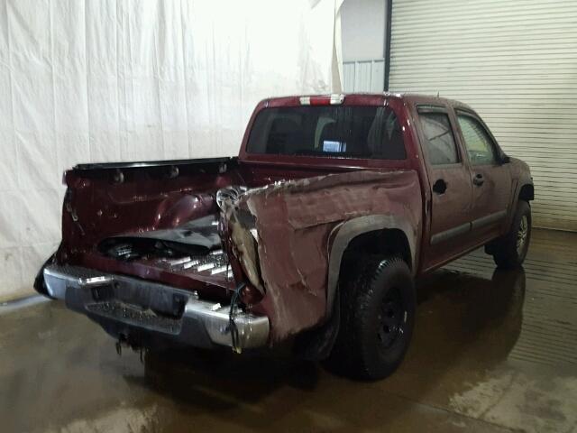 1GCDT13E288102032 - 2008 CHEVROLET COLORADO MAROON photo 4