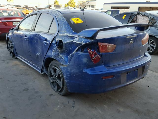 JA3AU26U59U006363 - 2009 MITSUBISHI LANCER ES/ BLUE photo 3