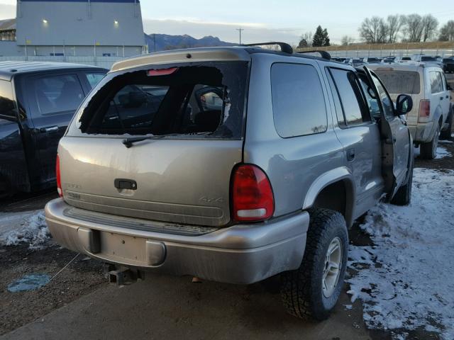 N0V1N20189787 - 2000 DODGE DURANGO SILVER photo 4