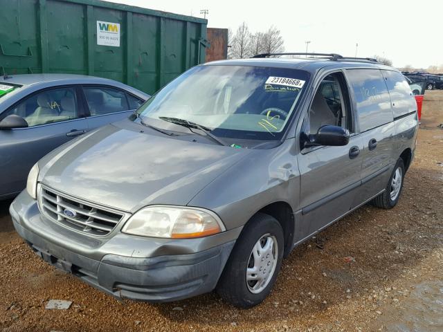 2FMZA5140YBB43538 - 2000 FORD WINDSTAR L GREEN photo 2