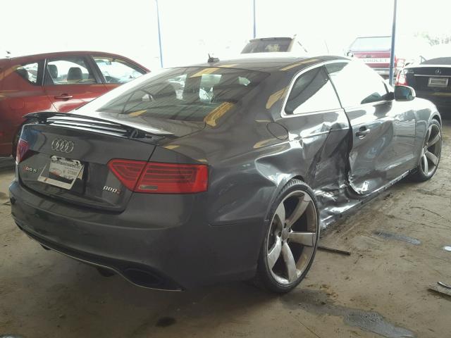 WUAC6AFR2EA900524 - 2014 AUDI RS5 GRAY photo 4