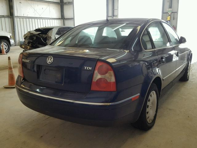 WVWME63B75P025656 - 2005 VOLKSWAGEN PASSAT GL BLUE photo 4