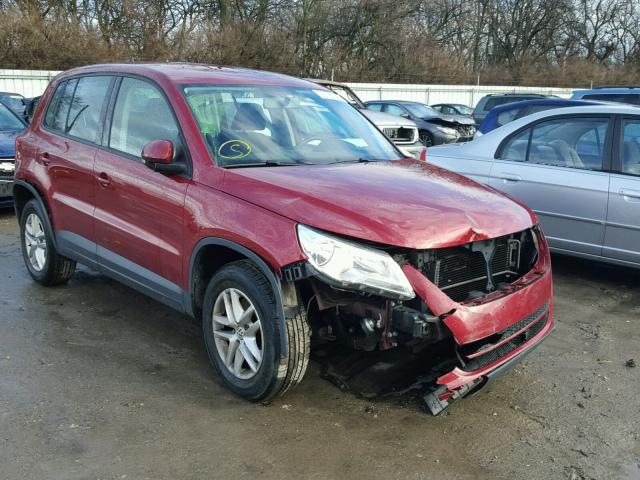 WVGBV7AX0BW001658 - 2011 VOLKSWAGEN TIGUAN S BURGUNDY photo 1