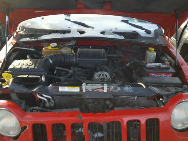 1J4GL48K33W514181 - 2003 JEEP LIBERTY SP RED photo 7