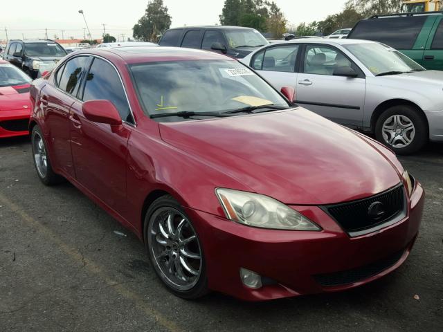 JTHBE262085021166 - 2008 LEXUS IS 350 RED photo 1