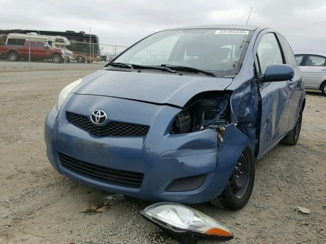 JTDJT4K33A5289633 - 2010 TOYOTA YARIS BLUE photo 2