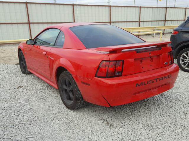 1FAFP40402F215965 - 2002 FORD MUSTANG RED photo 3
