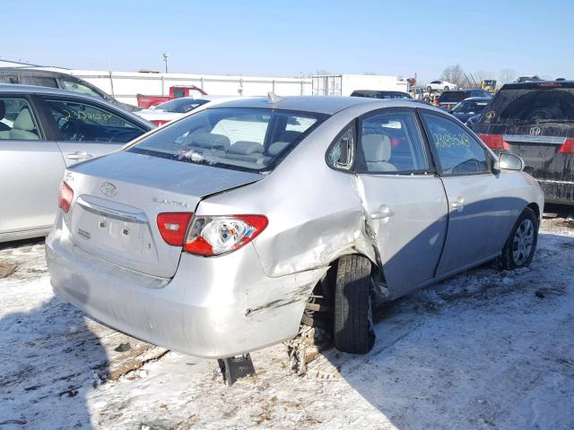 KMHDU4AD6AU881016 - 2010 HYUNDAI ELANTRA BL SILVER photo 4