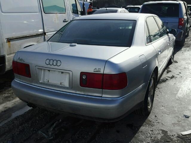 WAUML54D71N001361 - 2001 AUDI A8 L QUATT SILVER photo 4