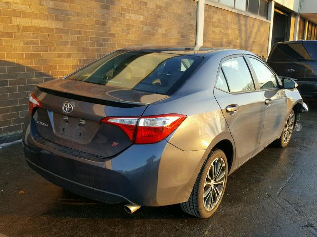 5YFBURHE3GP545417 - 2016 TOYOTA COROLLA L GRAY photo 4