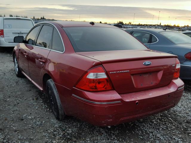 1FAFP241X7G103647 - 2007 FORD FIVE HUNDR RED photo 3