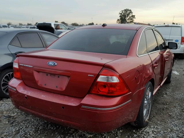 1FAFP241X7G103647 - 2007 FORD FIVE HUNDR RED photo 4