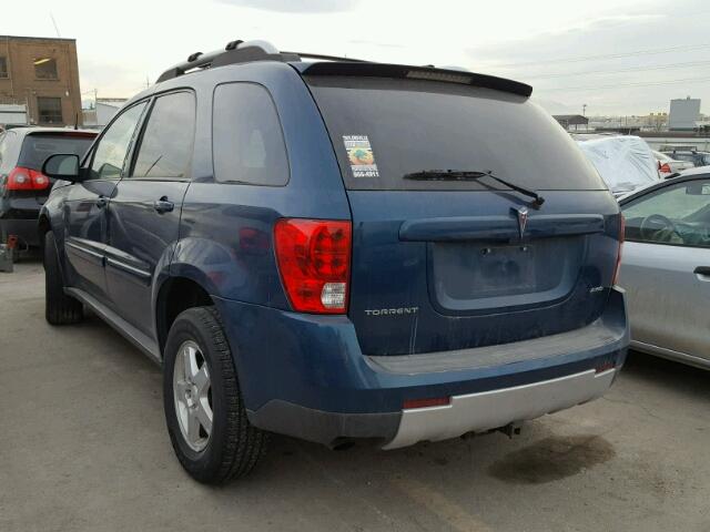 2CKDL73F166061495 - 2006 PONTIAC TORRENT BLUE photo 3