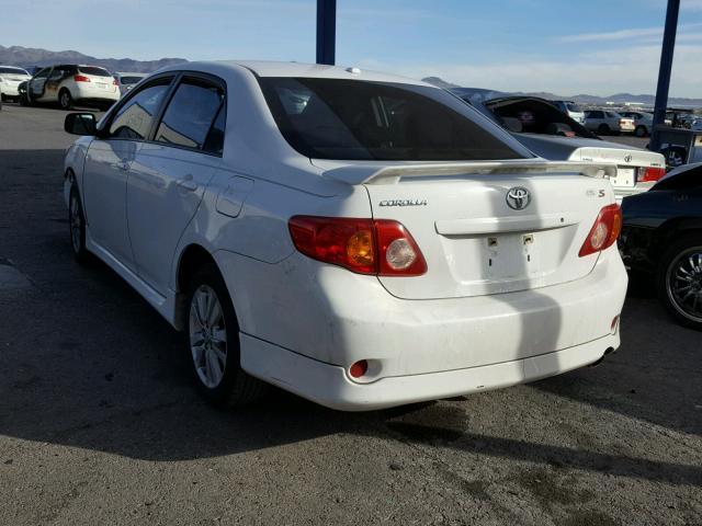 1NXBU4EE3AZ235782 - 2010 TOYOTA COROLLA BA WHITE photo 3