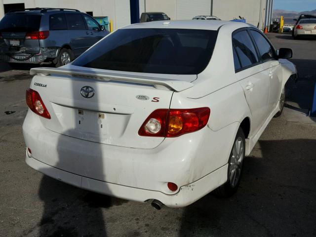 1NXBU4EE3AZ235782 - 2010 TOYOTA COROLLA BA WHITE photo 4