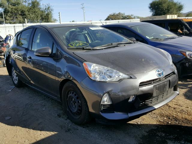 JTDKDTB38D1531789 - 2013 TOYOTA PRIUS C CHARCOAL photo 1