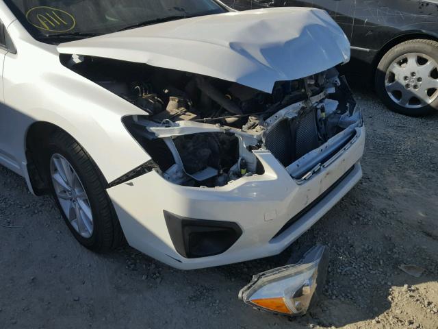 JF1GJAB62DH005698 - 2013 SUBARU IMPREZA PR WHITE photo 9