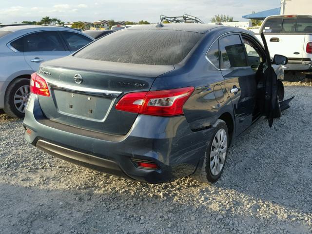 3N1AB7AP1GL655822 - 2016 NISSAN SENTRA S GREEN photo 4