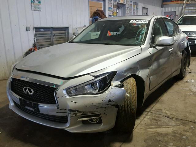 JN1EV7AR3HM841637 - 2017 INFINITI Q50 PREMIU SILVER photo 2