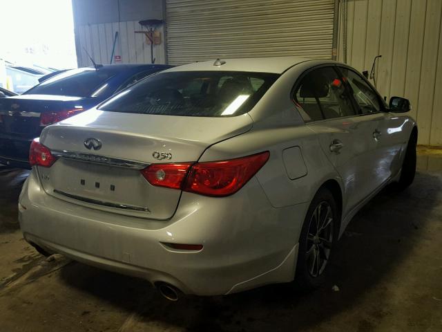 JN1EV7AR3HM841637 - 2017 INFINITI Q50 PREMIU SILVER photo 4