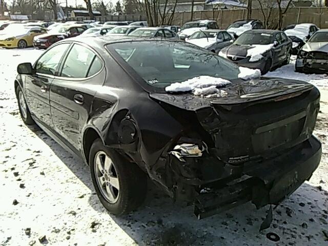 2G2WP522751196505 - 2005 PONTIAC GRAND PRIX BLACK photo 3