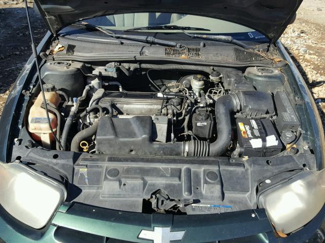 1G1JC52F237309936 - 2003 CHEVROLET CAVALIER GREEN photo 7