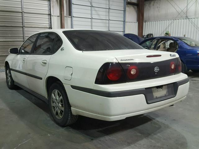 2G1WF52E949463807 - 2004 CHEVROLET IMPALA WHITE photo 3