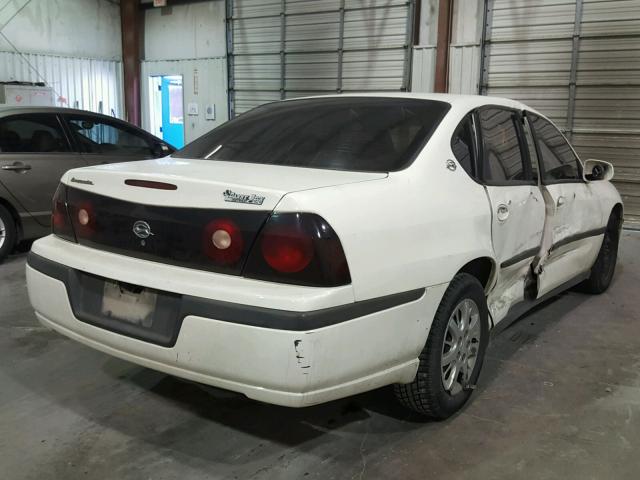 2G1WF52E949463807 - 2004 CHEVROLET IMPALA WHITE photo 4