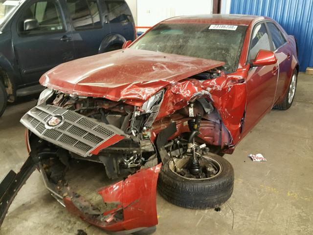 1G6DT57V280182760 - 2008 CADILLAC CTS HI FEA RED photo 2