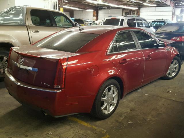 1G6DT57V280182760 - 2008 CADILLAC CTS HI FEA RED photo 4