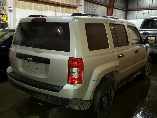 1C4NJRBB4DD132022 - 2013 JEEP PATRIOT SP SILVER photo 4