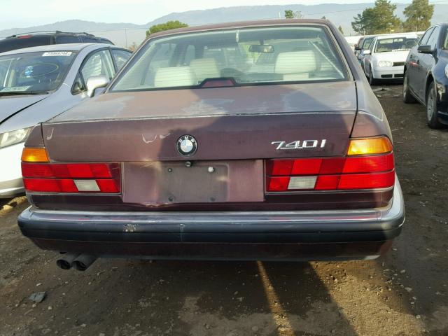 WBAGD4327PDE64557 - 1993 BMW 740 I AUTO BURGUNDY photo 9