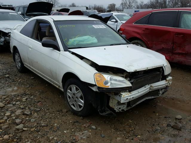 1HGEM21563L014747 - 2003 HONDA CIVIC LX WHITE photo 1