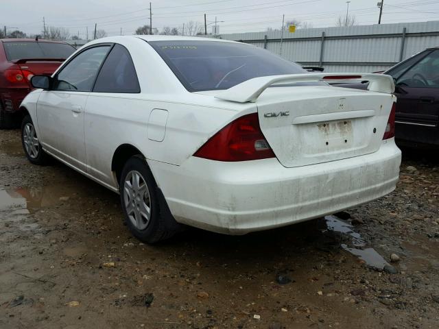 1HGEM21563L014747 - 2003 HONDA CIVIC LX WHITE photo 3