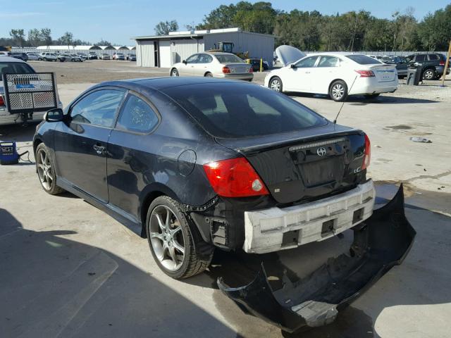 JTKDE177X60088889 - 2006 TOYOTA SCION TC BLACK photo 3