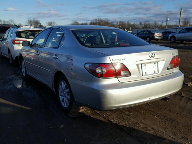 JTHBF30G930150911 - 2003 LEXUS ES 300 SILVER photo 3