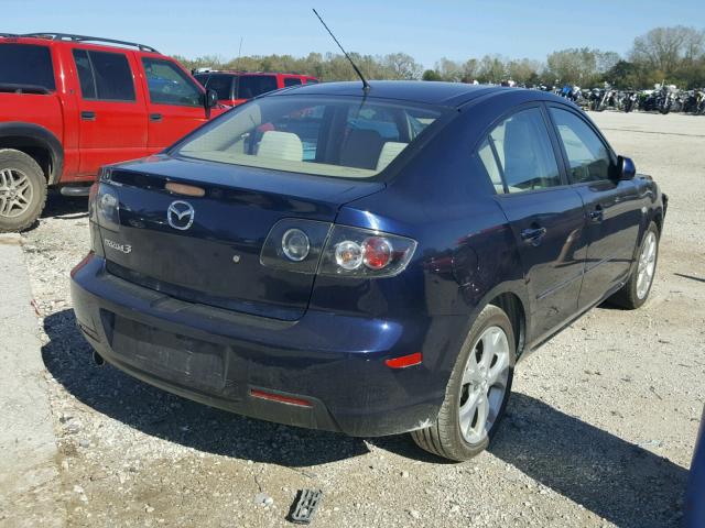 JM1BK32F091200793 - 2009 MAZDA 3 I BLUE photo 4