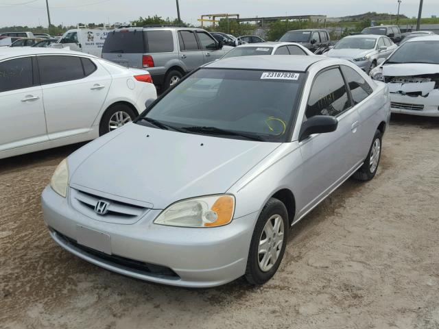 1HGEM21563L011900 - 2003 HONDA CIVIC LX SILVER photo 2