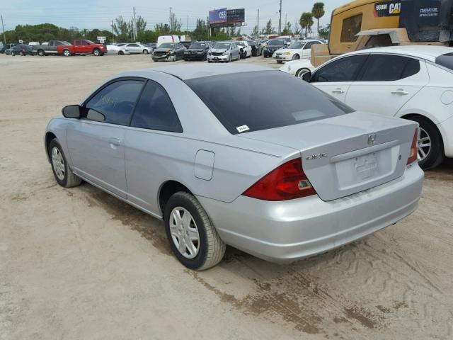 1HGEM21563L011900 - 2003 HONDA CIVIC LX SILVER photo 3