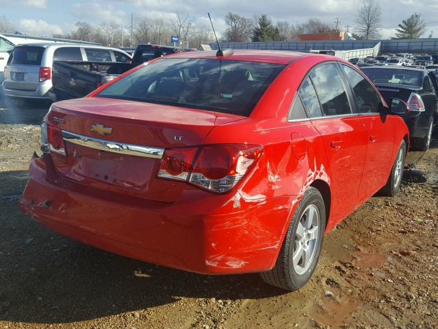 1G1PC5SB2F7209590 - 2015 CHEVROLET CRUZE LT RED photo 4