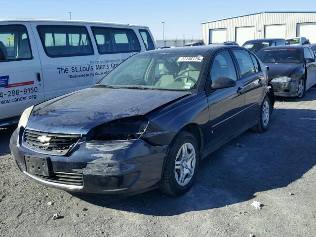 1G1ZS58F17F133812 - 2007 CHEVROLET MALIBU LS BLUE photo 2