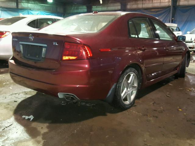 19UUA66216A003245 - 2006 ACURA 3.2TL BURGUNDY photo 4