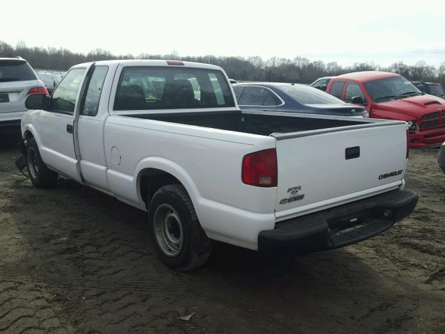 1GCCS19H638125001 - 2003 CHEVROLET S TRUCK S1 WHITE photo 3