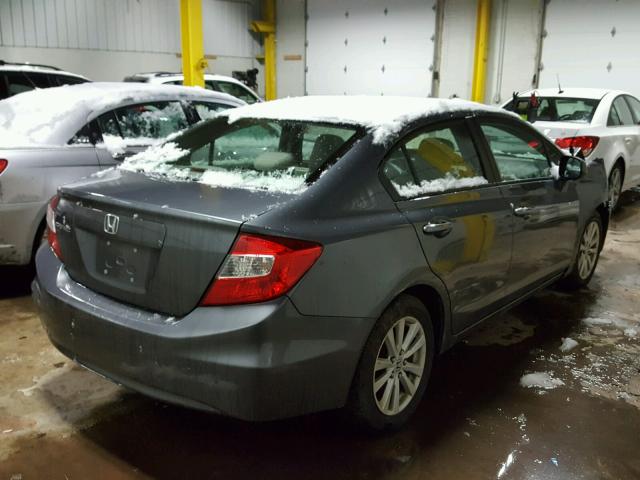 19XFB2F82CE029220 - 2012 HONDA CIVIC EX SILVER photo 4