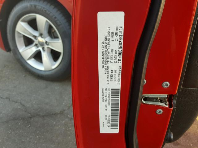 2C3CDXBG3DH582878 - 2013 DODGE CHARGER SE RED photo 10