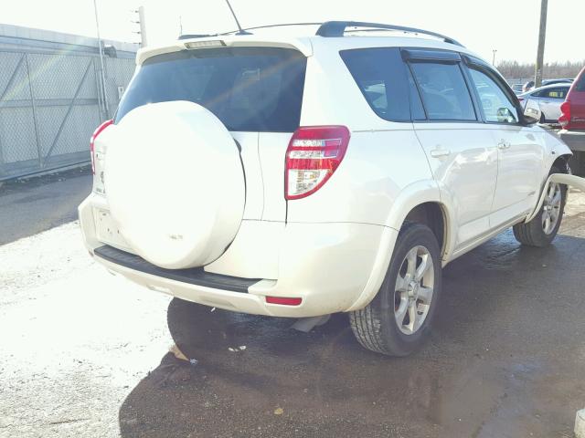 JTMYK4DV5AD004663 - 2010 TOYOTA RAV4 LIMIT WHITE photo 4