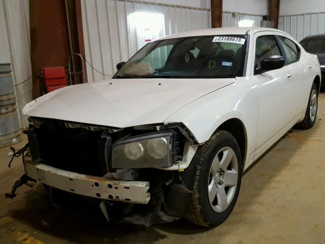 2B3KA43R08H215426 - 2008 DODGE CHARGER WHITE photo 2